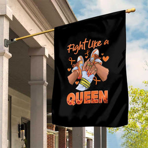 Multiple Sclerosis Awareness Garden Flag Orange Ribbon Fight MS Like A Queen TS10 Print Your Wear