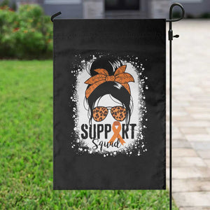 Multiple Sclerosis Awareness Garden Flag Orange Ribbon Support Squad Messy Bun TS10 Print Your Wear