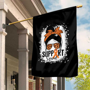 Multiple Sclerosis Awareness Garden Flag Orange Ribbon Support Squad Messy Bun TS10 Print Your Wear
