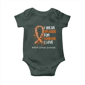 Multiple Sclerosis Awareness Baby Onesie Orange Ribbon Wear Orange For Someone I Love TS10 Print Your Wear