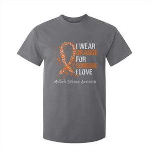 Multiple Sclerosis Awareness T Shirt For Kid Orange Ribbon Wear Orange For Someone I Love TS10 Charcoal Print Your Wear