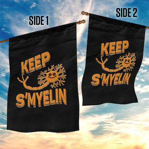 Multiple Sclerosis Awareness Garden Flag Orange Ribbon Keep S'Myelin MS Warrior TS10 Print Your Wear