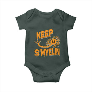 Multiple Sclerosis Awareness Baby Onesie Orange Ribbon Keep S'Myelin MS Warrior TS10 Print Your Wear