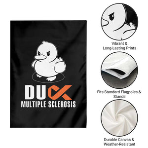 Duck Multiple Sclerosis Awareness Garden Flag Orange Ribbon MS Support Squad TS10 Print Your Wear