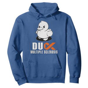 Duck Multiple Sclerosis Awareness Hoodie Orange Ribbon MS Support Squad TS10 Royal Blue Print Your Wear