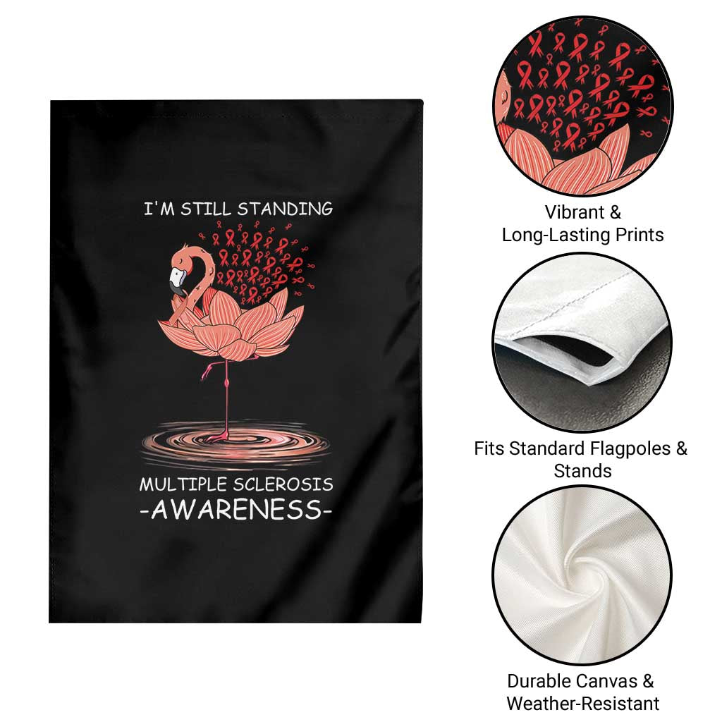 Multiple Sclerosis Survivor Garden Flag Fight MS Orange Ribbon TS10 Print Your Wear