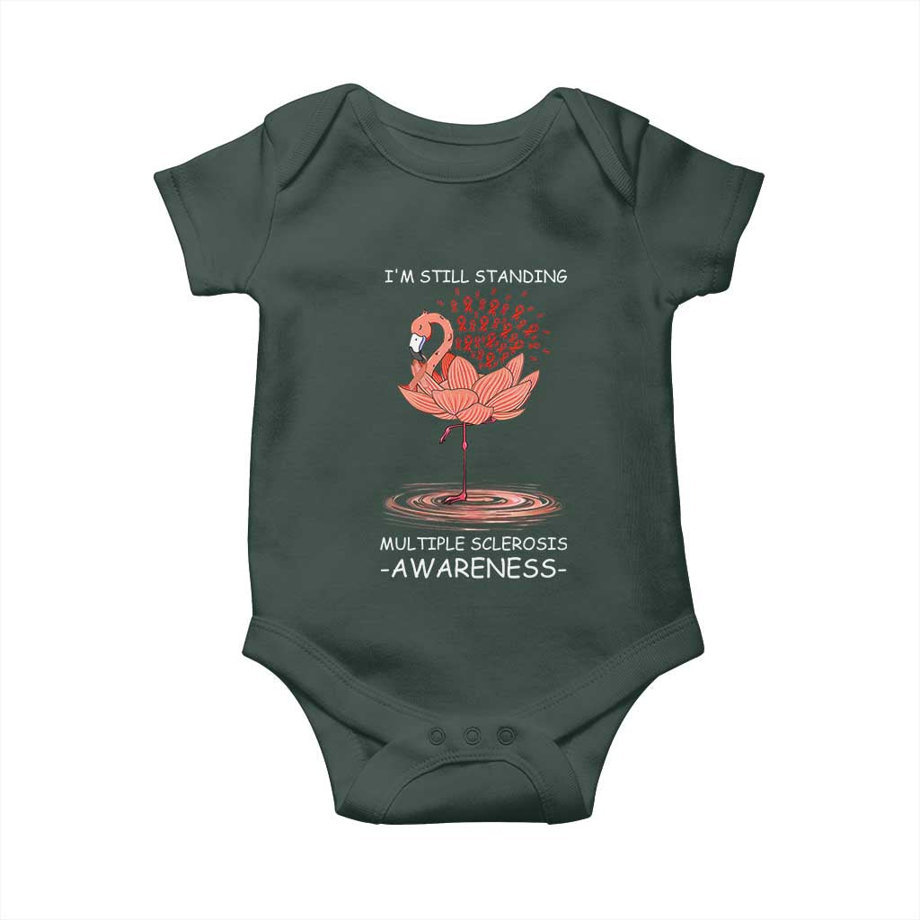Multiple Sclerosis Survivor Baby Onesie Fight MS Orange Ribbon TS10 Print Your Wear