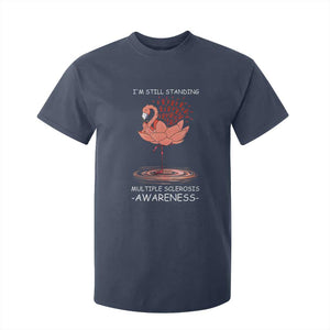 Multiple Sclerosis Survivor T Shirt For Kid Fight MS Orange Ribbon TS10 Navy Print Your Wear