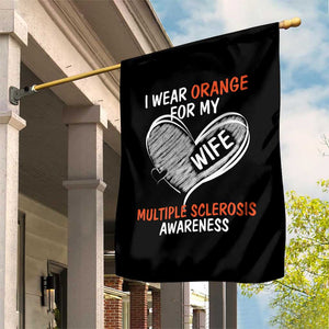Multiple Sclerosis Awareness Garden Flag Orange Ribbon I Wear Orange For My Wife TS10 Print Your Wear
