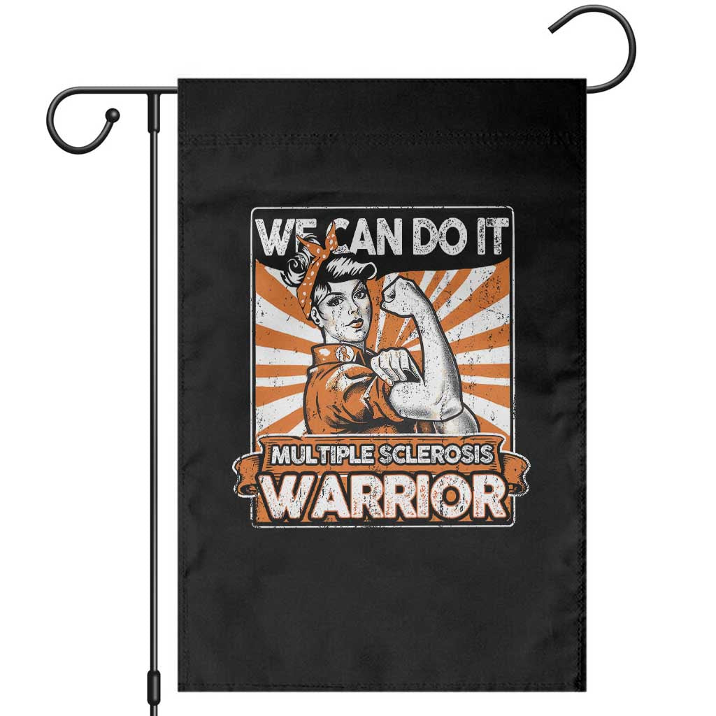Multiple Sclerosis Awareness Garden Flag Orange Ribbon MS Warrior Support Squad TS10 Black Print Your Wear