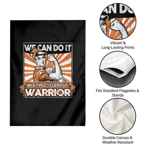 Multiple Sclerosis Awareness Garden Flag Orange Ribbon MS Warrior Support Squad TS10 Print Your Wear
