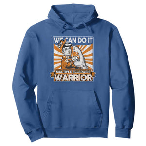 Multiple Sclerosis Awareness Hoodie Orange Ribbon MS Warrior Support Squad TS10 Royal Blue Print Your Wear
