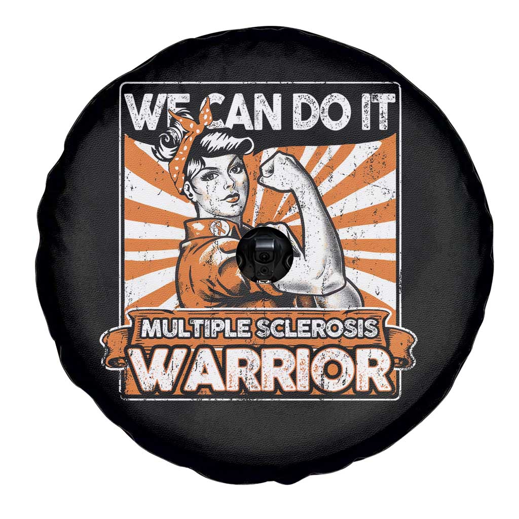 Multiple Sclerosis Awareness Spare Tire Cover Orange Ribbon MS Warrior Support Squad TS10 Print Your Wear