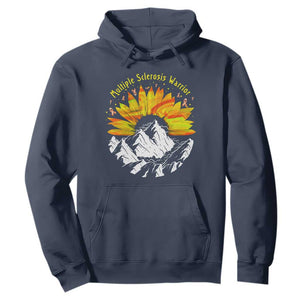 MS Warrior Hoodie Orange Ribbon Sunflower Multiple Sclerosis Awareness TS10 Navy Print Your Wear