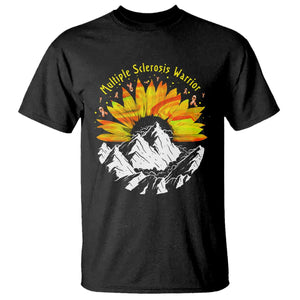 MS Warrior T Shirt Orange Ribbon Sunflower Multiple Sclerosis Awareness TS10 Black Print Your Wear