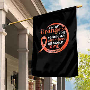 Multiple Sclerosis Awareness Garden Flag Orange Ribbon I Wear Orange For Someone MS Support TS10 Print Your Wear