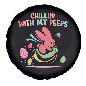 Easter Day Spare Tire Cover Chillin With My Peeps Bunnies TS10 Print Your Wear