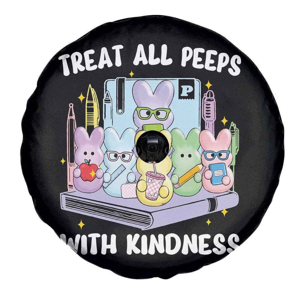 Teachers Easter Spare Tire Cover Treat All Peeps With Kindness TS10 Print Your Wear