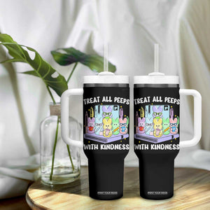 Teachers Easter Tumbler With Handle Treat All Peeps With Kindness TS10 Print Your Wear