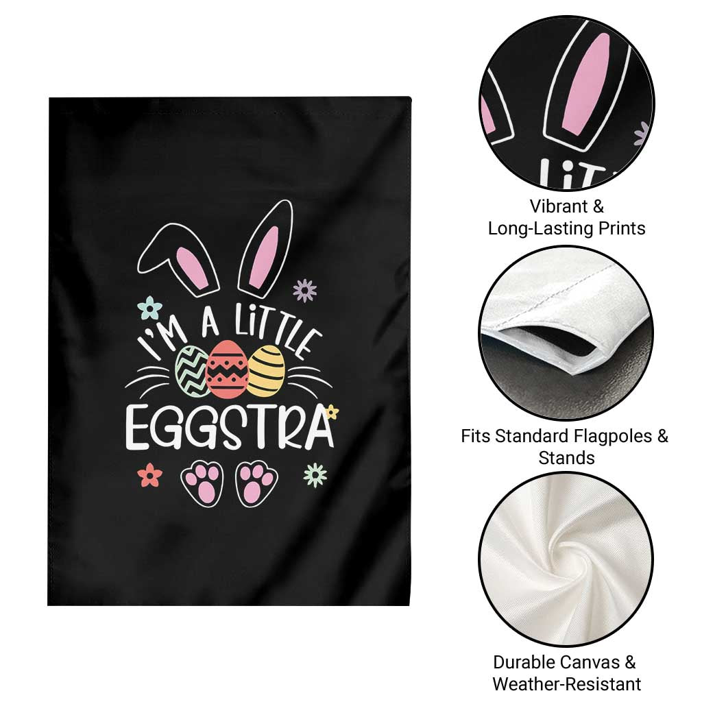Funny Easter Garden Flag Im A Little Eggstra Bunny Cute Kids Toddler TS10 Print Your Wear