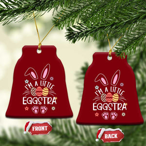 Funny Easter Ceramic Ornament Im A Little Eggstra Bunny Cute Kids Toddler TS10 Print Your Wear