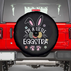 Funny Easter Spare Tire Cover Im A Little Eggstra Bunny Cute Kids Toddler TS10 Black Print Your Wear