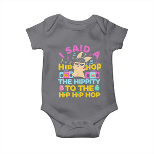 Funny Hip Hop Hippity Easter Bunny Baby Onesie TS10 Charcoal Print Your Wear