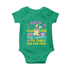 Funny Hip Hop Hippity Easter Bunny Baby Onesie TS10 Irish Green Print Your Wear