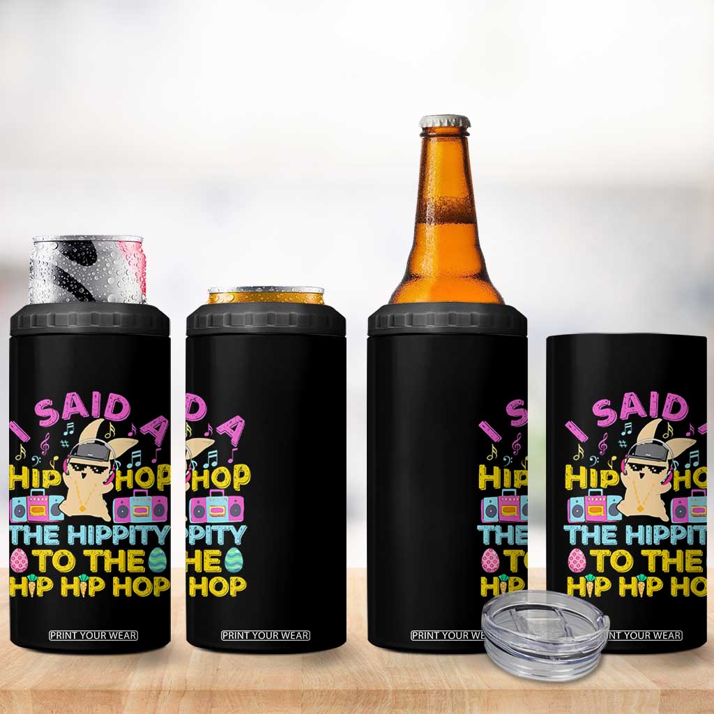 Funny Hip Hop Hippity Easter Bunny 4 in 1 Can Cooler Tumbler TS10 Print Your Wear