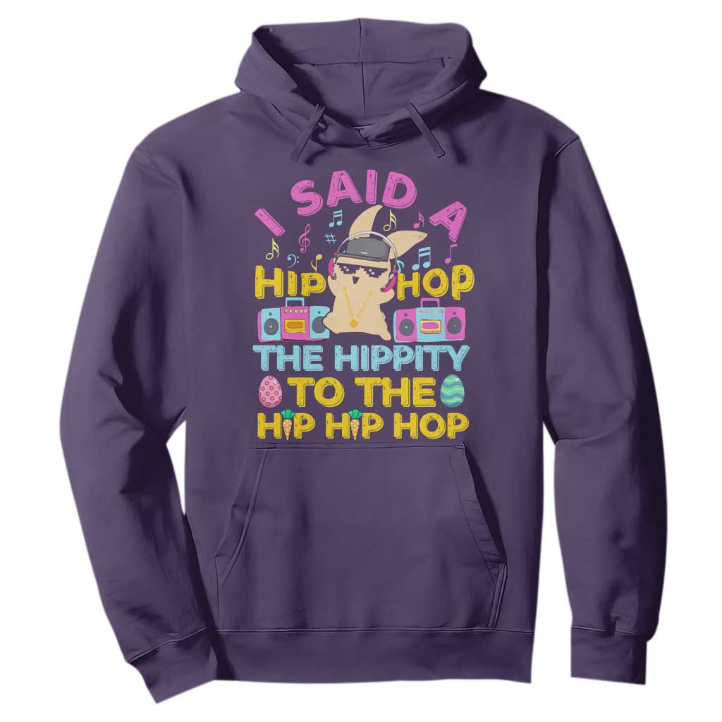 Funny Hip Hop Hippity Easter Bunny Hoodie TS10 Purple Print Your Wear