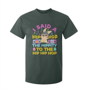 Funny Hip Hop Hippity Easter Bunny T Shirt For Kid TS10 Dark Forest Green Print Your Wear