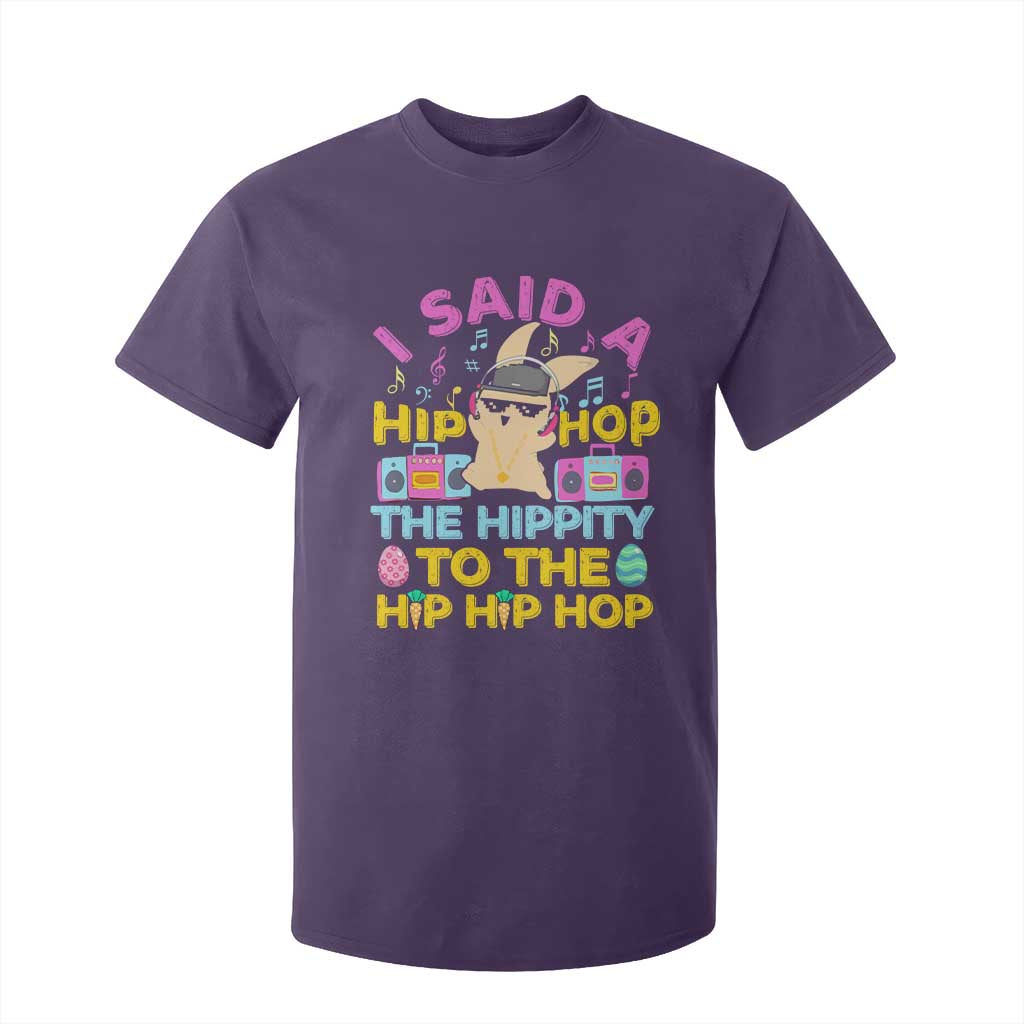 Funny Hip Hop Hippity Easter Bunny T Shirt For Kid TS10 Purple Print Your Wear