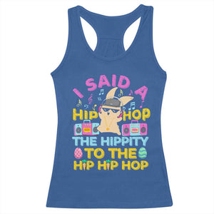 Funny Hip Hop Hippity Easter Bunny Racerback Tank Top TS10 Royal Blue Print Your Wear