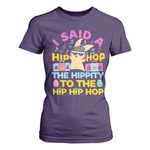 Funny Hip Hop Hippity Easter Bunny T Shirt For Women TS10 Purple Print Your Wear