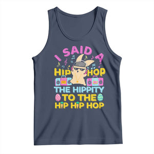 Funny Hip Hop Hippity Easter Bunny Tank Top TS10 Navy Print Your Wear