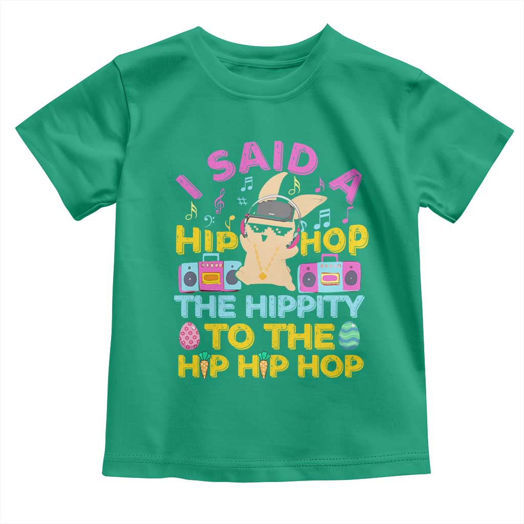 Funny Hip Hop Hippity Easter Bunny Toddler T Shirt TS10 Irish Green Print Your Wear