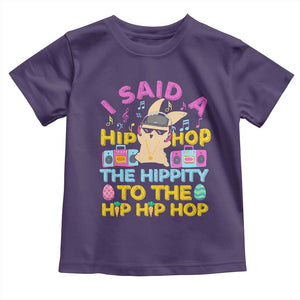 Funny Hip Hop Hippity Easter Bunny Toddler T Shirt TS10 Purple Print Your Wear