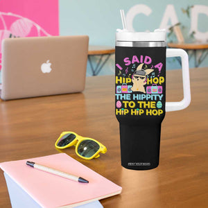 Funny Hip Hop Hippity Easter Bunny Tumbler With Handle TS10 Print Your Wear