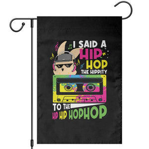 Hip Hop Easter Bunny Garden Flag Funny Hippity Cool Rabbit Lovers Toddler TS10 Black Print Your Wear