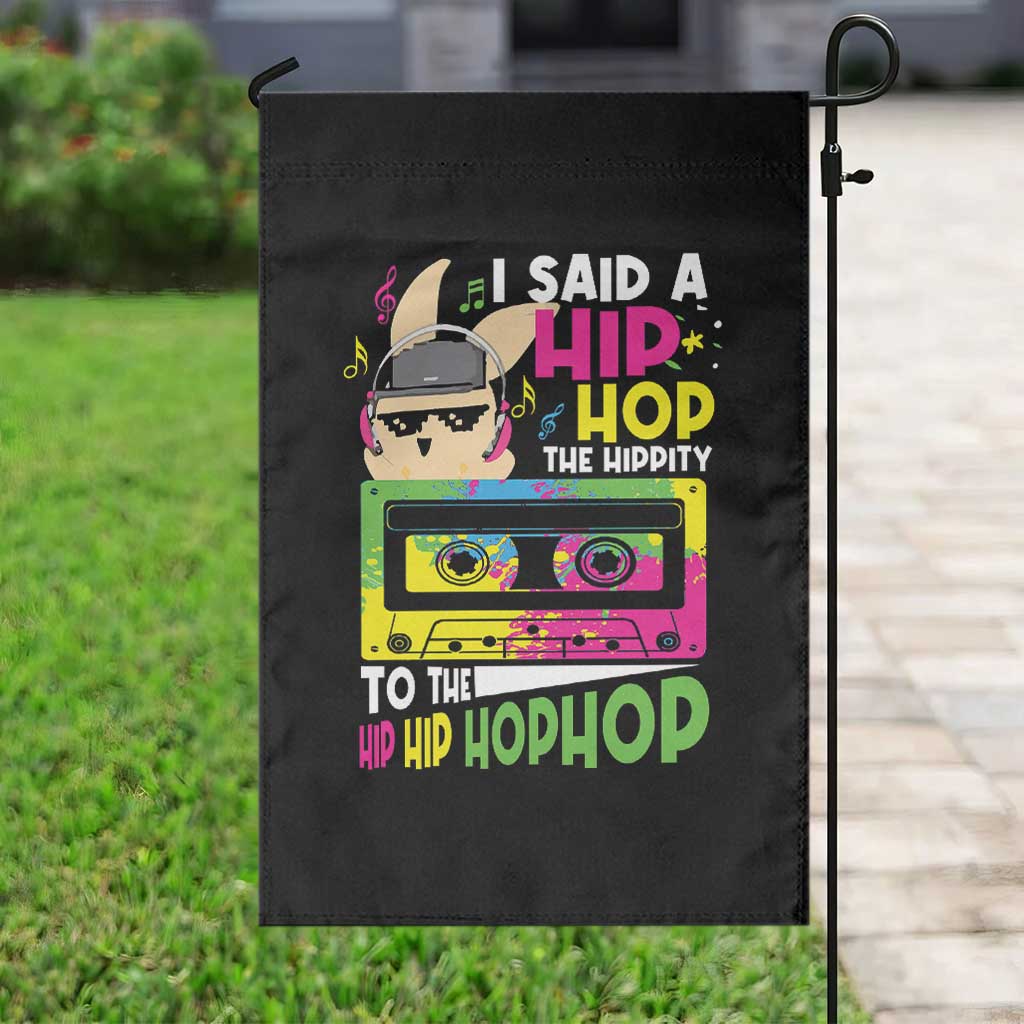 Hip Hop Easter Bunny Garden Flag Funny Hippity Cool Rabbit Lovers Toddler TS10 Print Your Wear