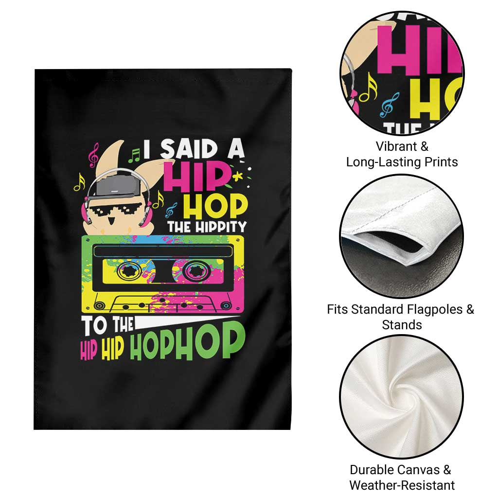 Hip Hop Easter Bunny Garden Flag Funny Hippity Cool Rabbit Lovers Toddler TS10 Print Your Wear