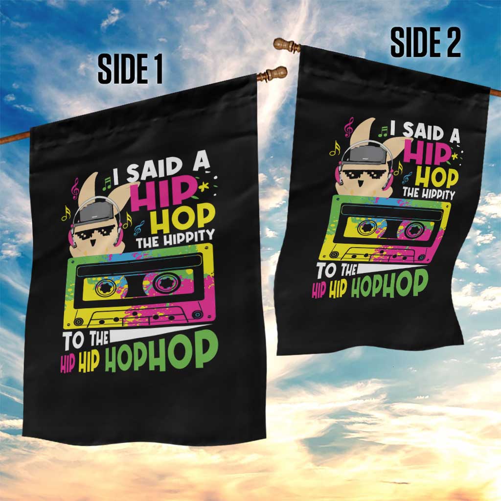 Hip Hop Easter Bunny Garden Flag Funny Hippity Cool Rabbit Lovers Toddler TS10 Print Your Wear