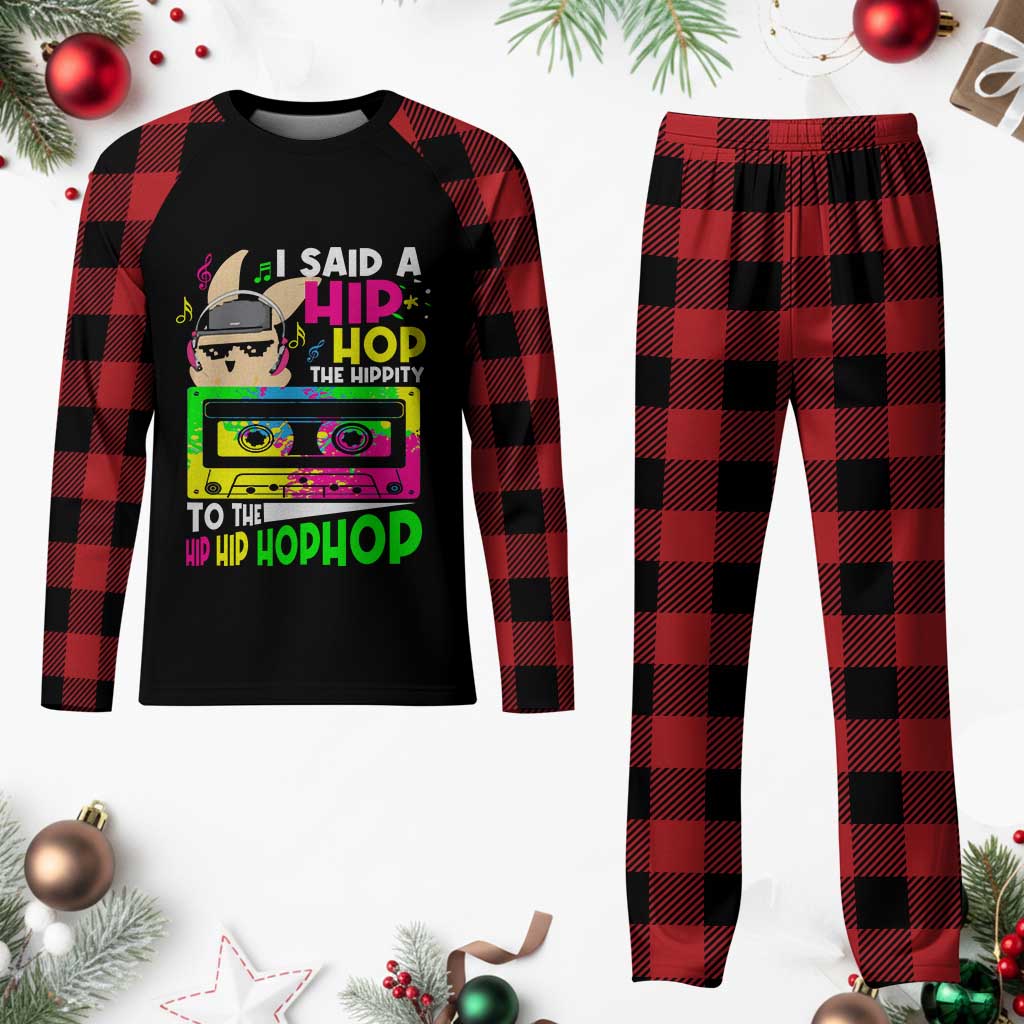 Hip Hop Easter Bunny Plaid Pajama Set Funny Hippity Cool Rabbit Lovers Toddler TS10 Buffalo Plaid Print Your Wear