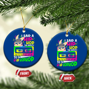 Hip Hop Easter Bunny Ceramic Ornament Funny Hippity Cool Rabbit Lovers Toddler TS10 1pc Blue Print Your Wear