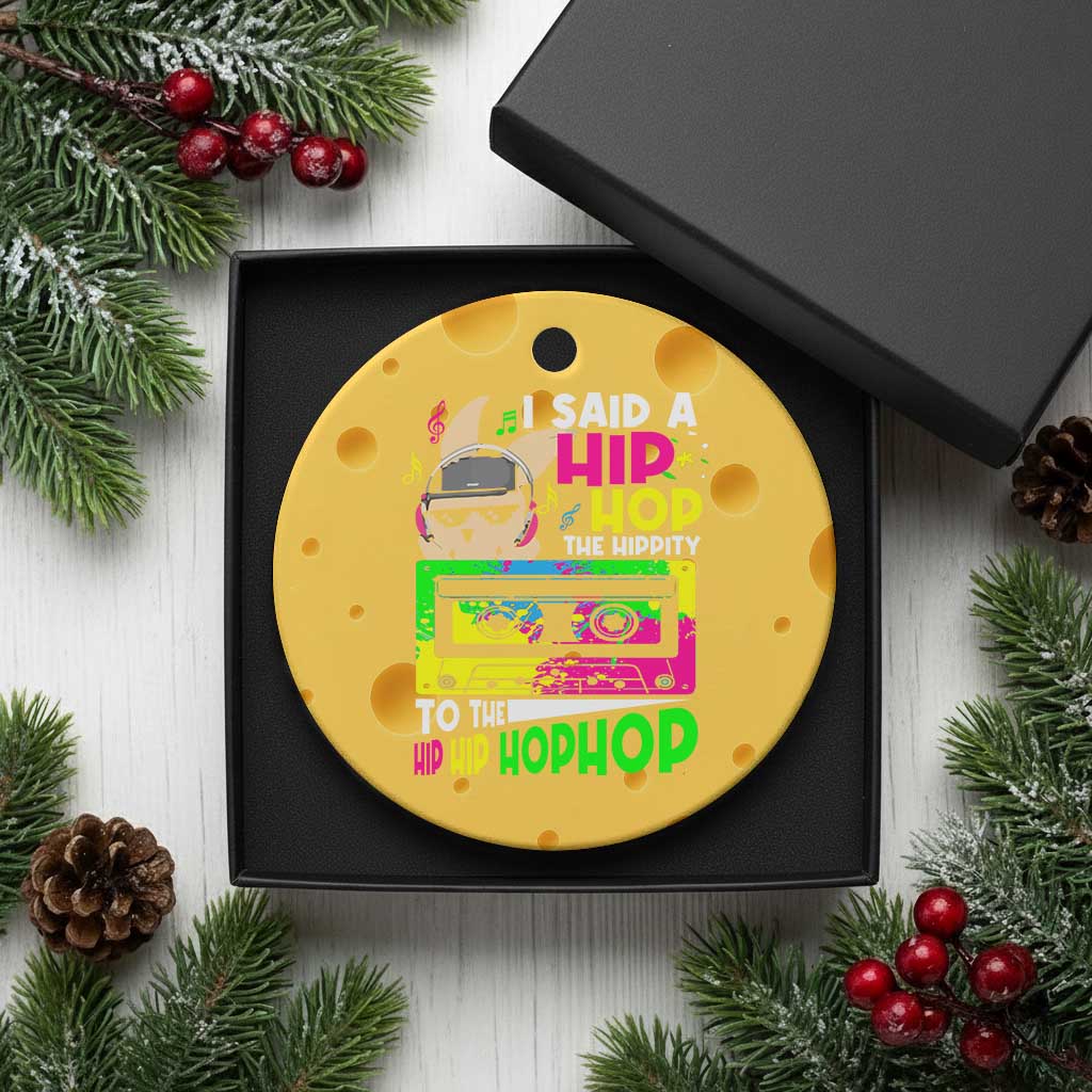 Hip Hop Easter Bunny Ceramic Ornament Funny Hippity Cool Rabbit Lovers Toddler TS10 1pc Yellow Cheese Print Your Wear