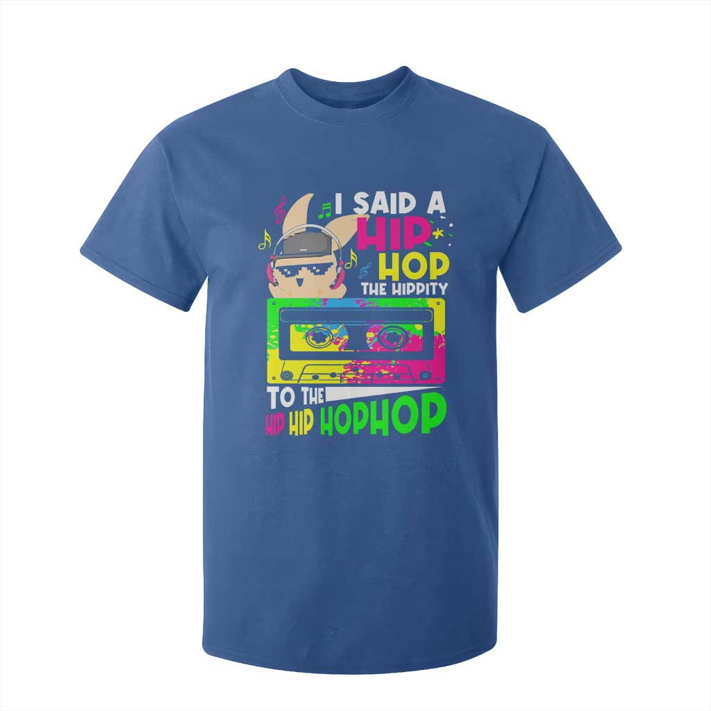 Hip Hop Easter Bunny T Shirt For Kid Funny Hippity Cool Rabbit Lovers Toddler TS10 Royal Blue Print Your Wear