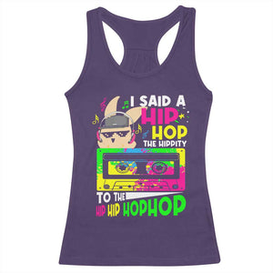 Hip Hop Easter Bunny Racerback Tank Top Funny Hippity Cool Rabbit Lovers Toddler TS10 Purple Print Your Wear