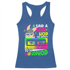 Hip Hop Easter Bunny Racerback Tank Top Funny Hippity Cool Rabbit Lovers Toddler TS10 Royal Blue Print Your Wear