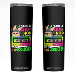 Hip Hop Easter Bunny Skinny Tumbler Funny Hippity Cool Rabbit Lovers Toddler TS10 Black Print Your Wear