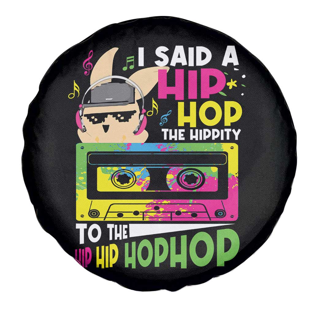 Hip Hop Easter Bunny Spare Tire Cover Funny Hippity Cool Rabbit Lovers Toddler TS10 Print Your Wear